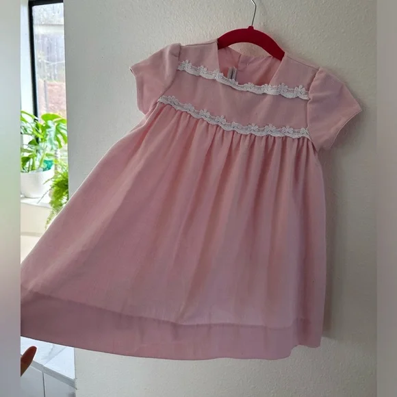 Pink Vintage Dress 2T - Picture 3 of 7